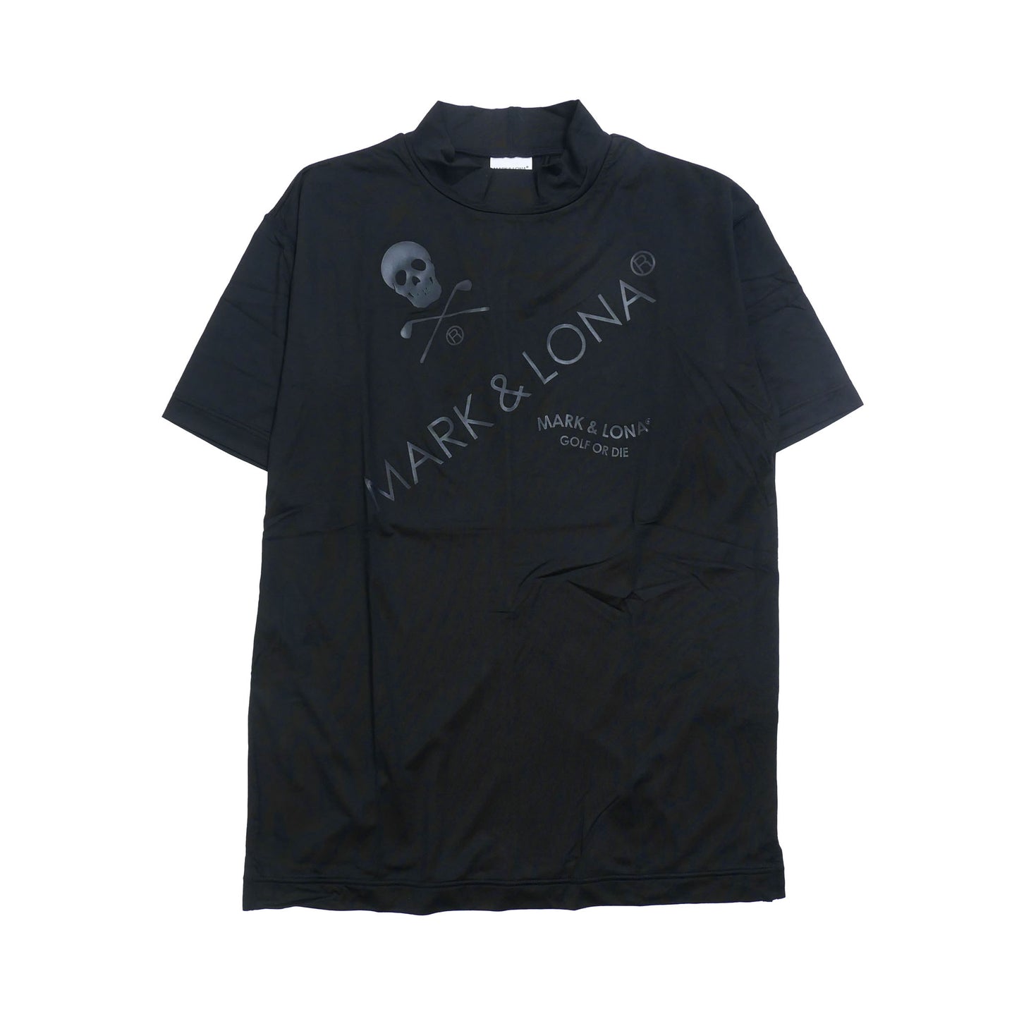 mlm-3c-aa25 / MARK&LONA メンズ 半袖 カットソー モックネックTシャツ
