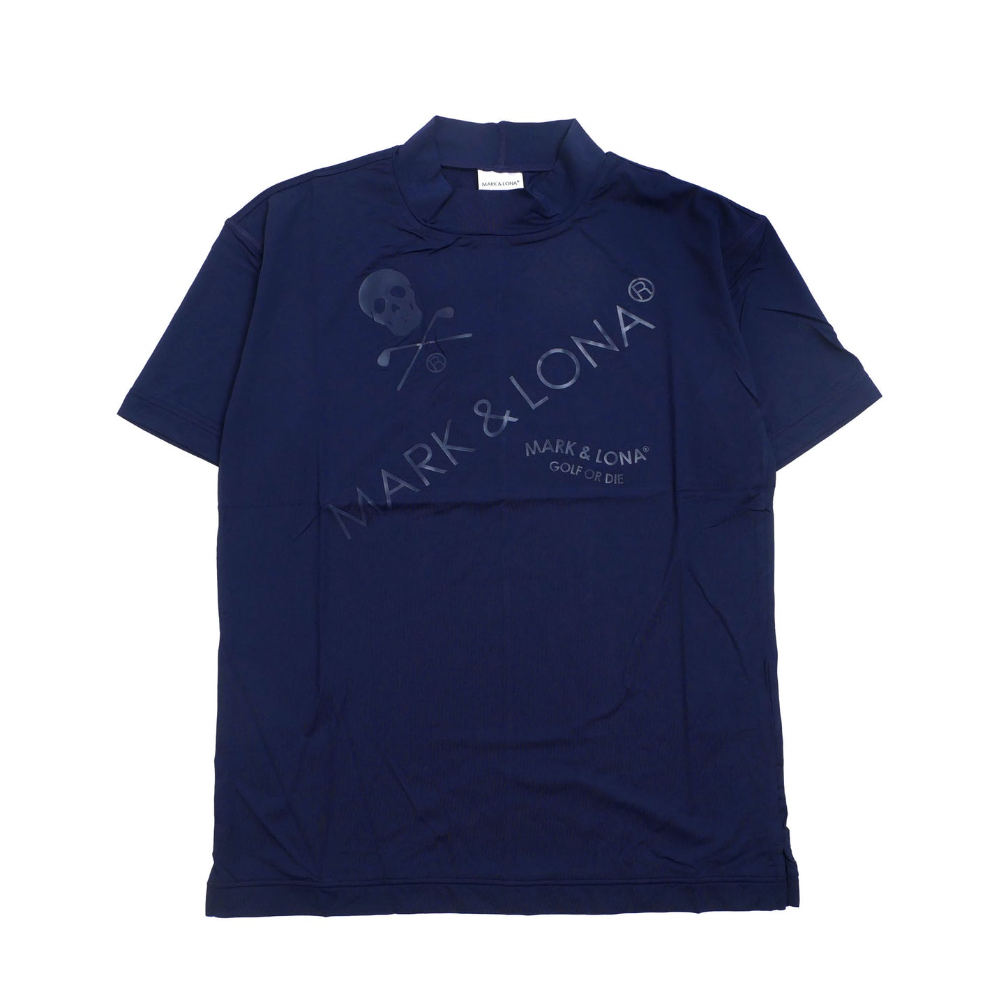 mlm-3c-aa25 / MARK&LONA メンズ 半袖 カットソー モックネックTシャツ