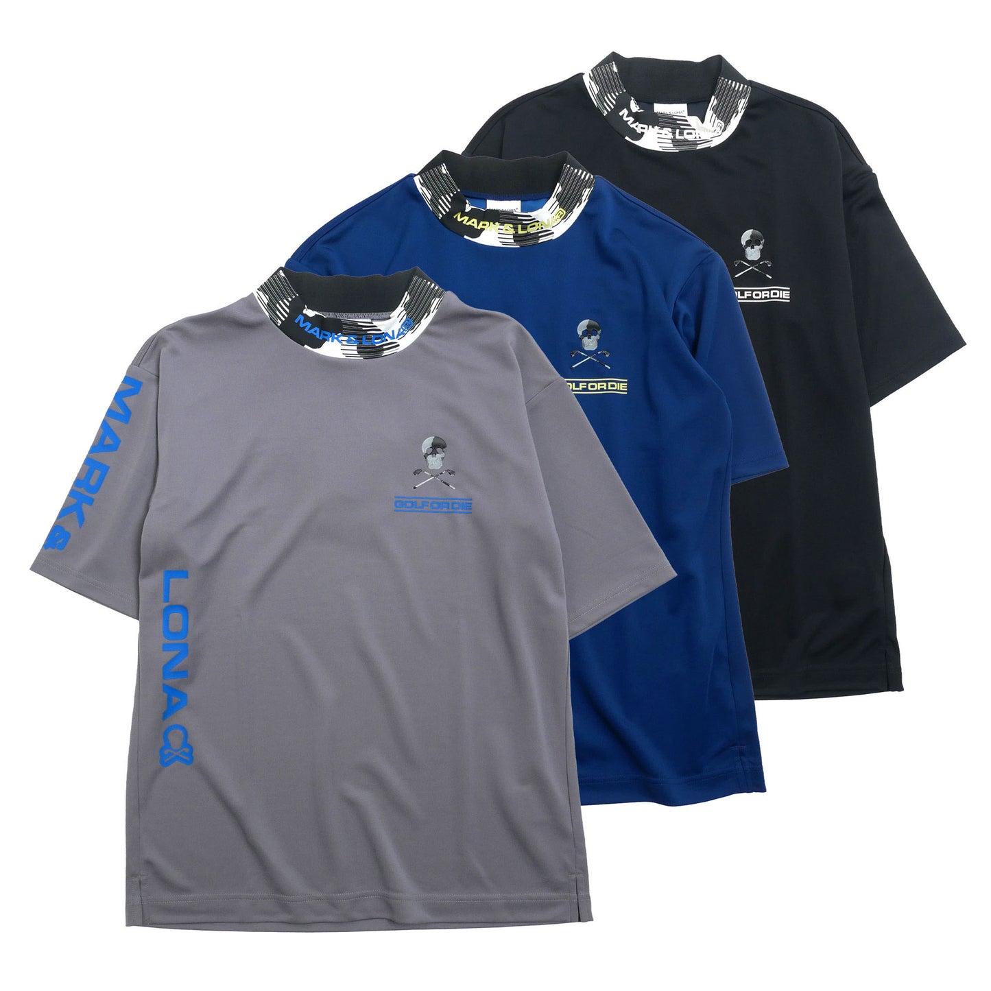 mlm-5a-aa13 / MARK&LONA メンズ モックネック Tシャツ