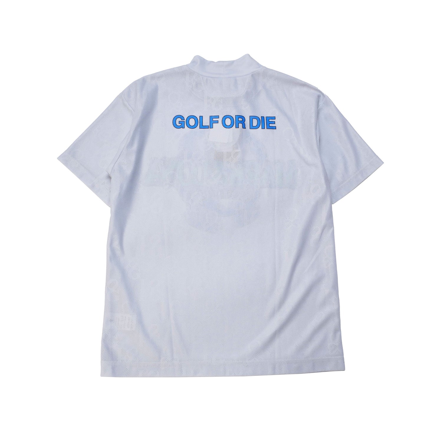 mlm-5c-aa01 / MARK&LONA メンズ 半袖 グラフィカル モックネック Tシャツ