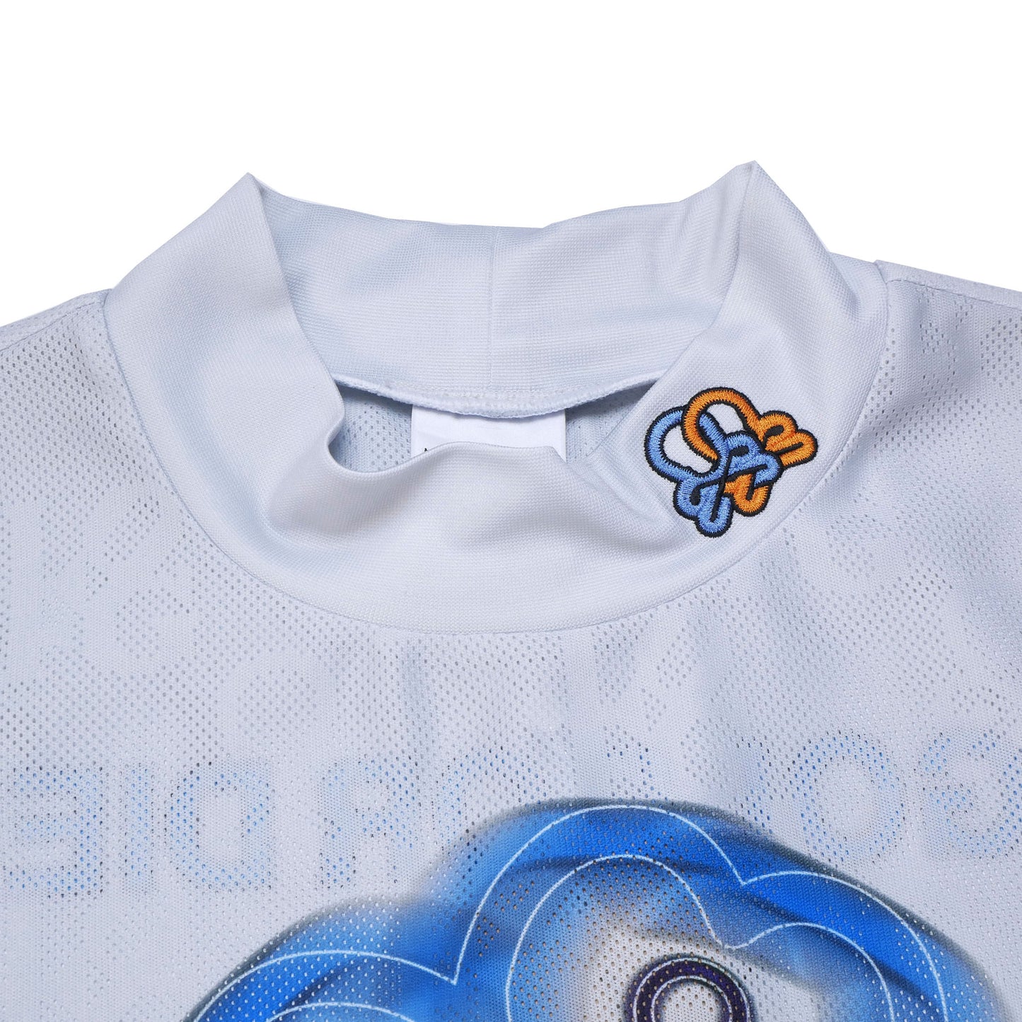 mlm-5c-aa01 / MARK&LONA メンズ 半袖 グラフィカル モックネック Tシャツ