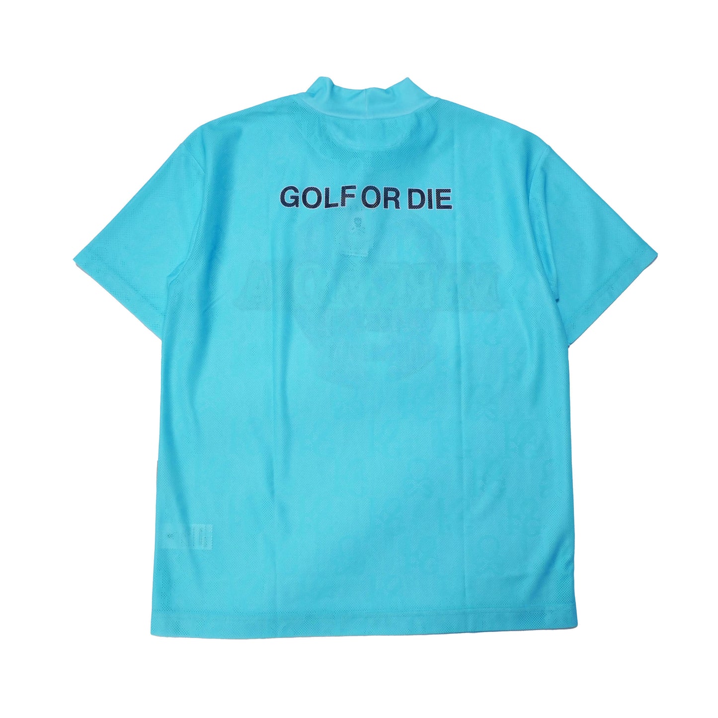 mlm-5c-aa01 / MARK&LONA メンズ 半袖 グラフィカル モックネック Tシャツ