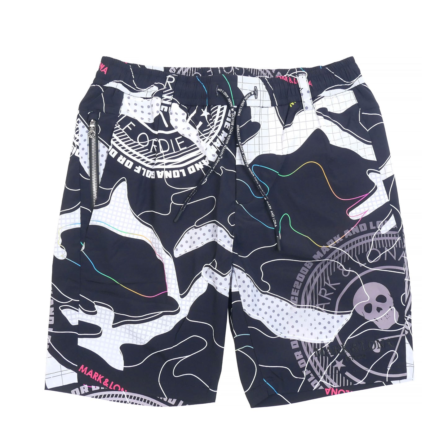mlm-6a-at08 / MARK&LONA メンズ Rainbow-Camoショーツ
