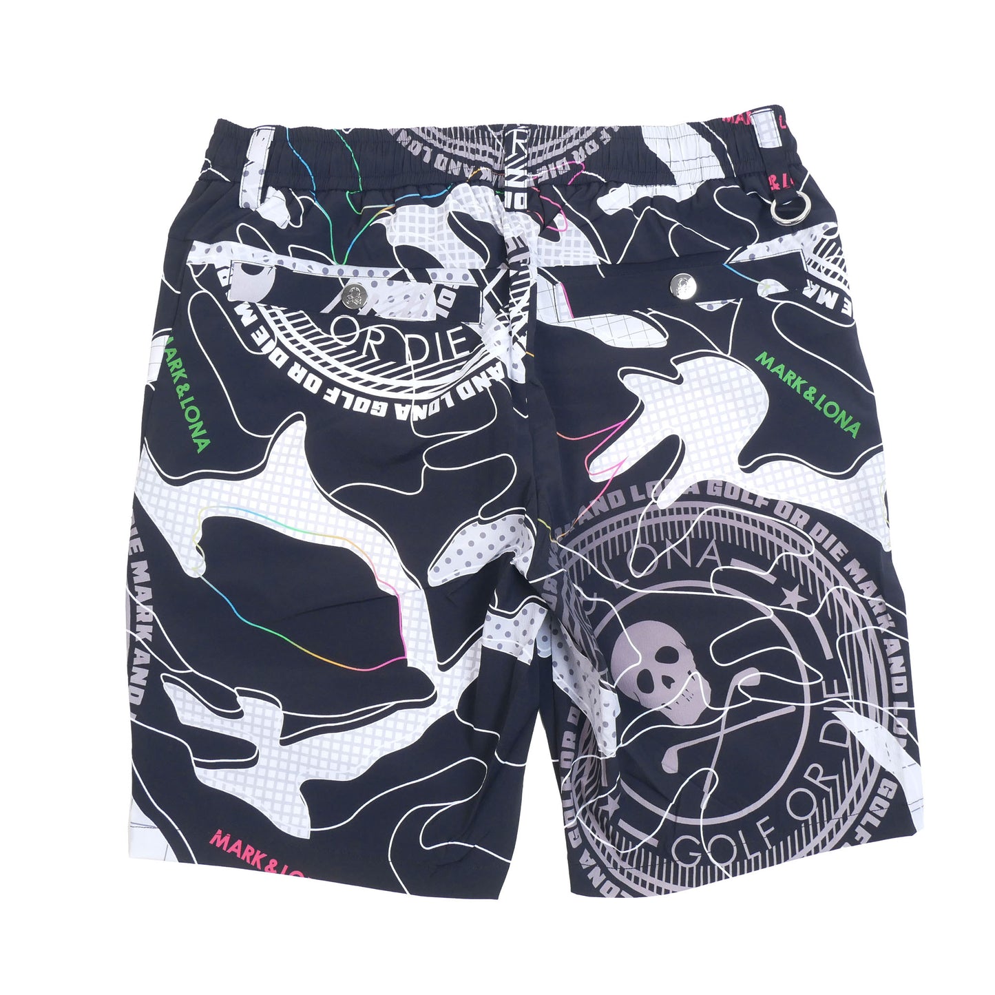 mlm-6a-at08 / MARK&LONA メンズ Rainbow-Camoショーツ