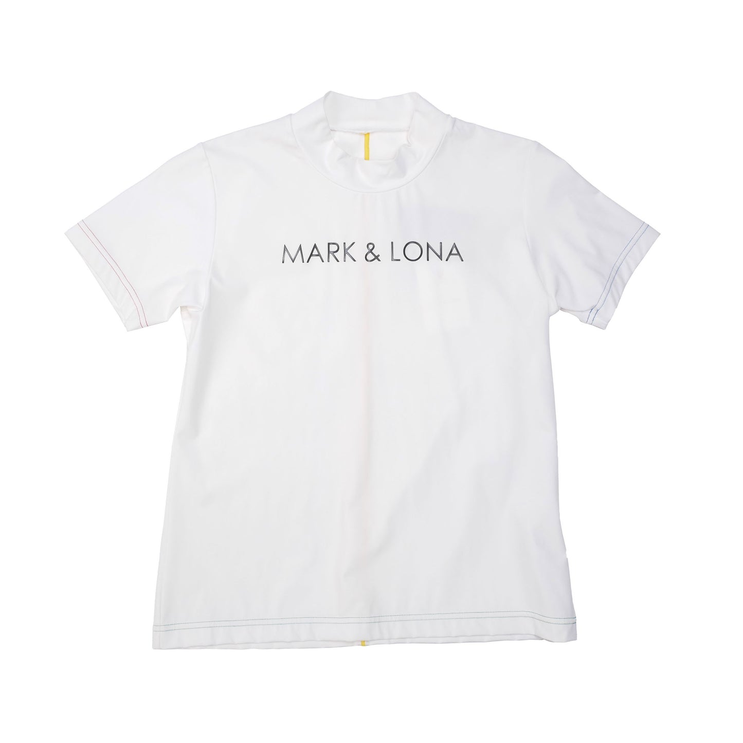 mlw-1c-aa01 / MARK&LONA レディース モックネック半袖カットソー