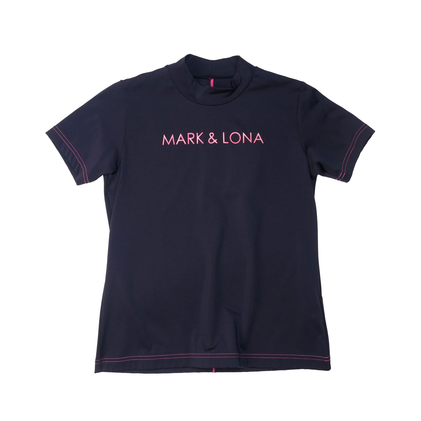 mlw-1c-aa01 / MARK&LONA レディース モックネック半袖カットソー