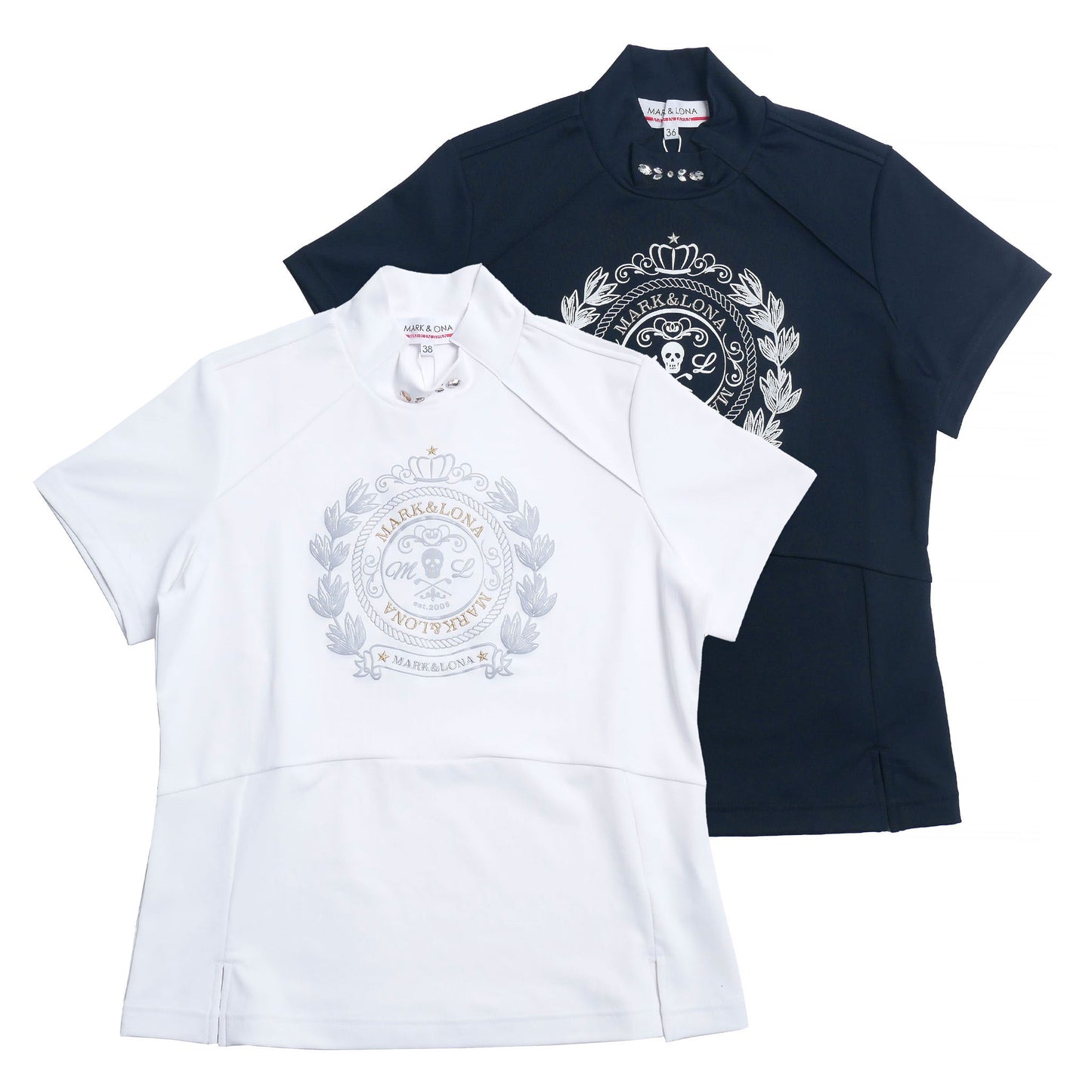 mlw-6a-aa04 / MARK&LONA レディース モックネックTEE