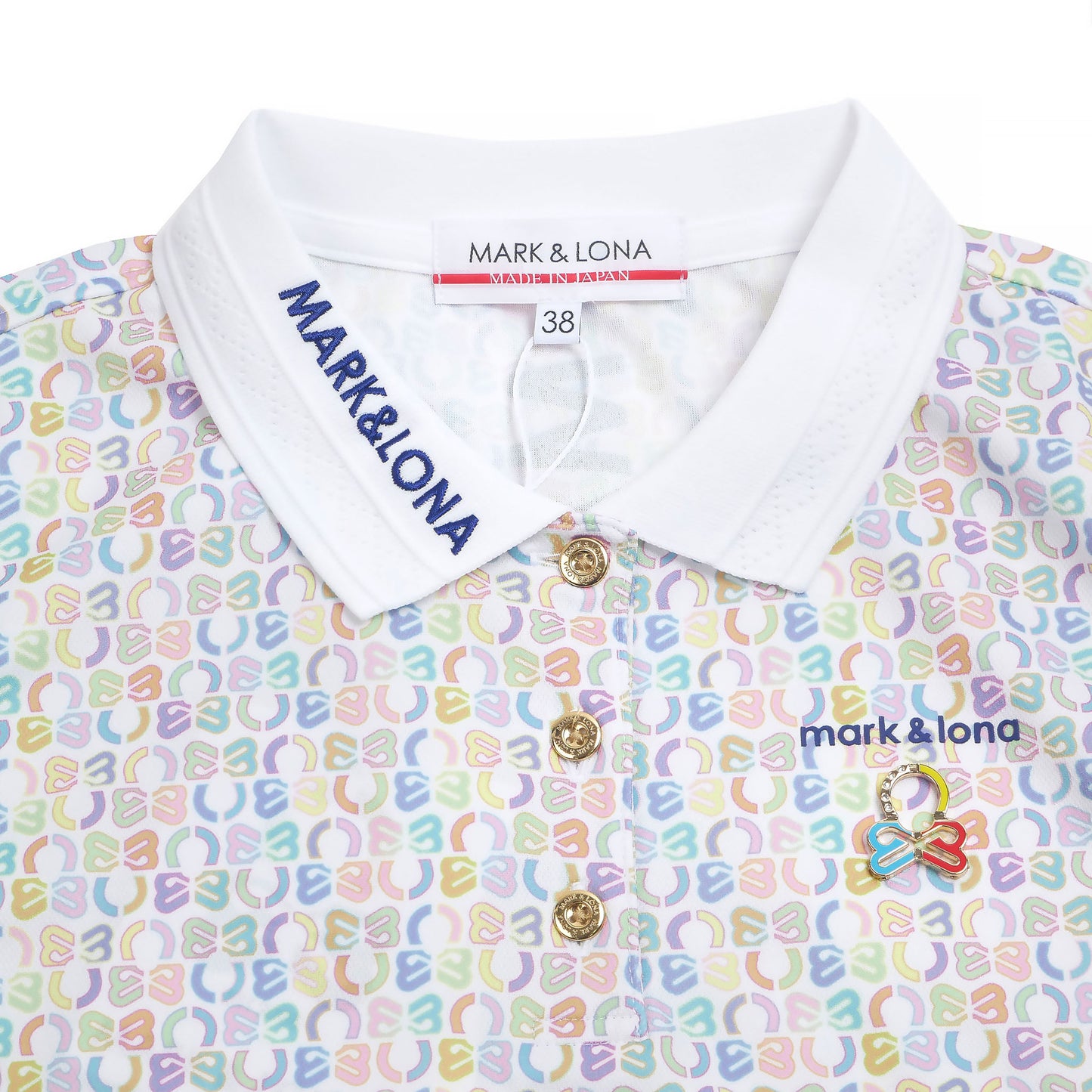 mlw-6a-ap04 / MARK&LONA レディース ノースリーブ ポロシャツ