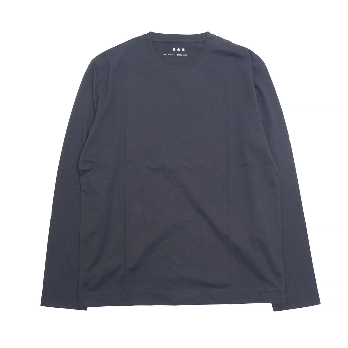 yj2011my / three dots メンズ クルーネック 長袖カットソー