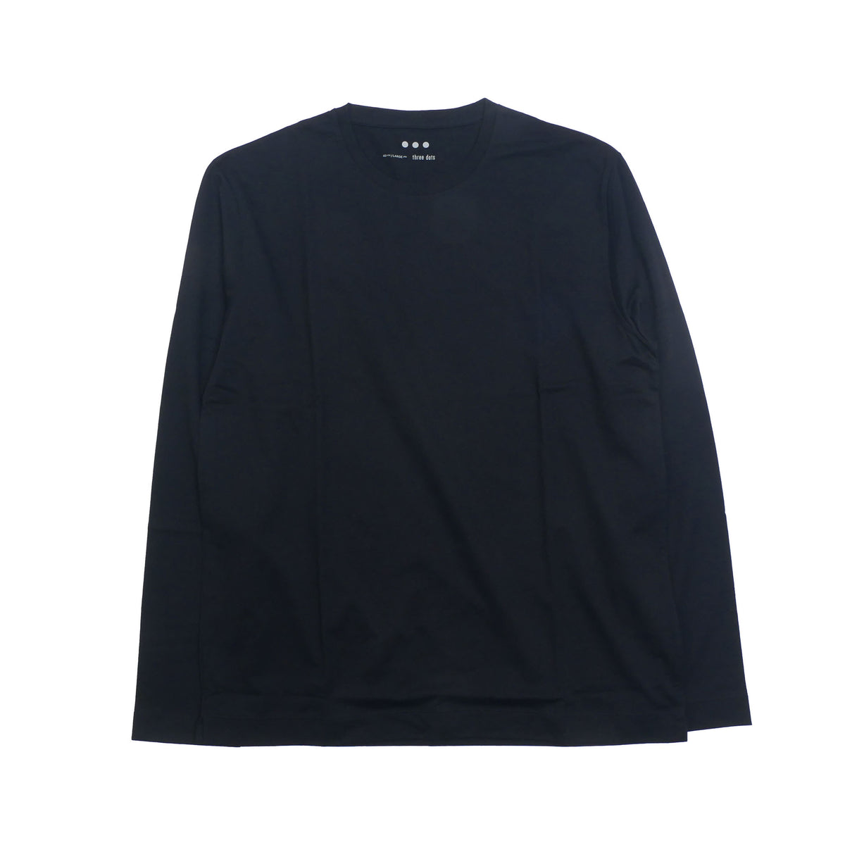 yj2011my / three dots メンズ クルーネック 長袖カットソー