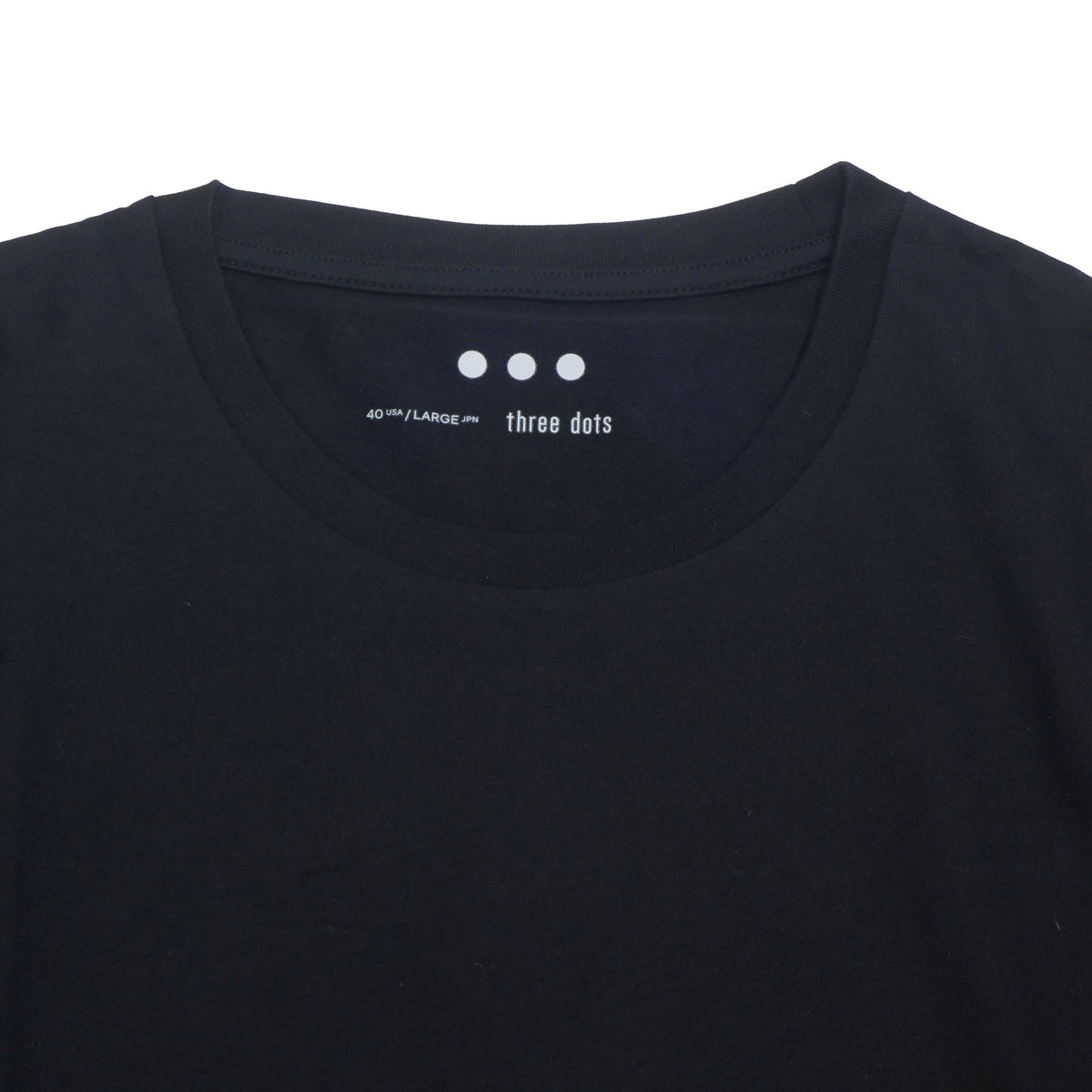yj2011my / three dots メンズ クルーネック 長袖カットソー