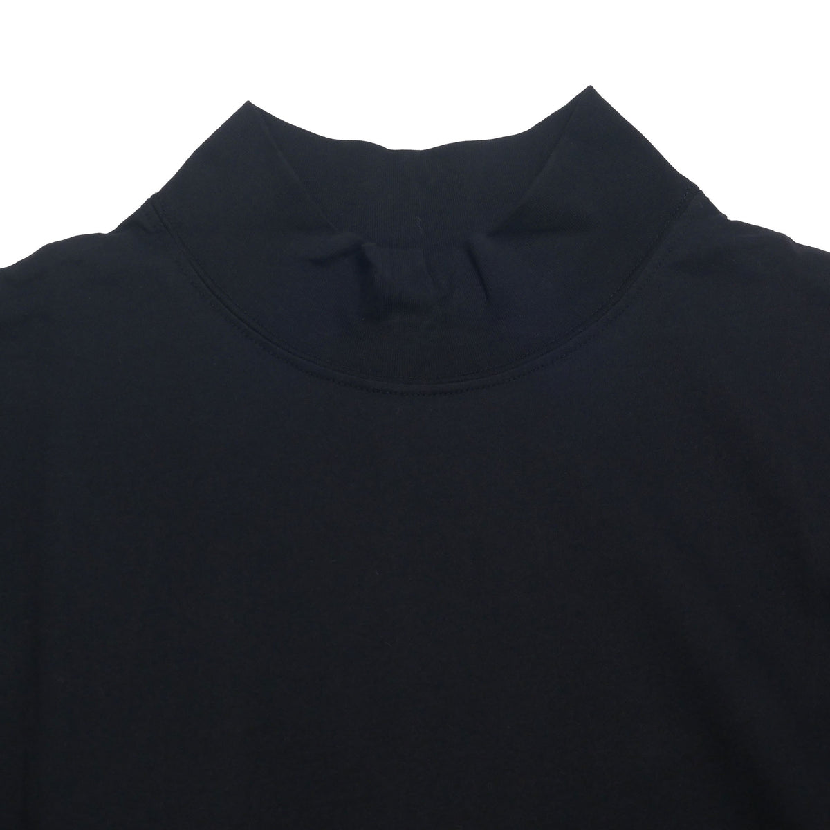 yj2013my / three dots メンズ パウダリーコットン モックネック 長袖カットソー